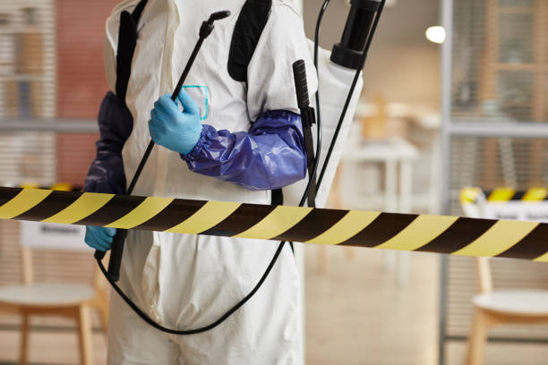 Professional Biohazard technician working in York Beach, ME
